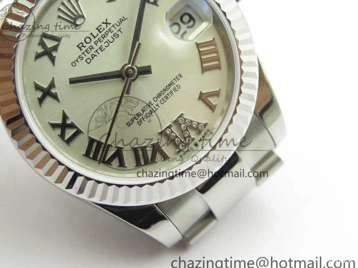 0107 Datejust 31mm 278271 SS BP Maker Best Edition Silver Roman Dial on Oyster Bracelet Trendy 2746